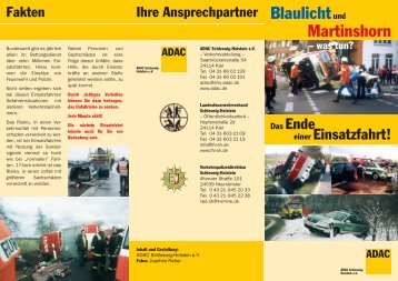 Blaulicht und Martinshorn - was tun? - bei der Feuerwehr Seester