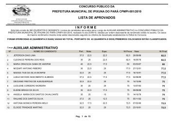 auxiliar administrativo - FIBRA.