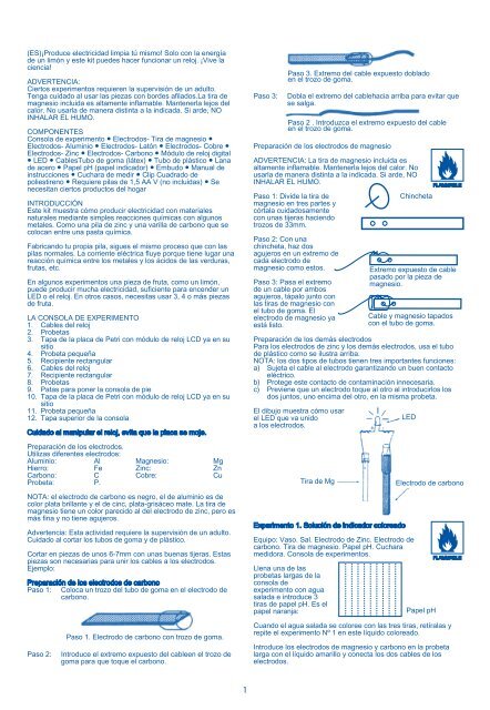 54023 Lemon Clock Manual(v5) - Imaginarium