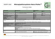 Mikropipettiersysteme Nano-PlotterTM - GeSiM mbH