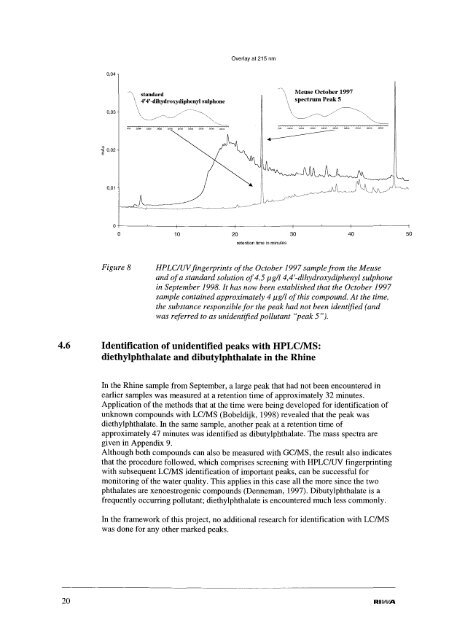 Organic micropollutants in Rhine and Meuse a - Riwa