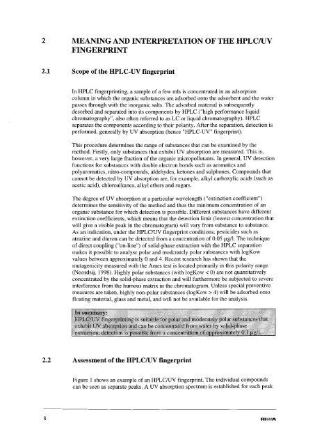 Organic micropollutants in Rhine and Meuse a - Riwa