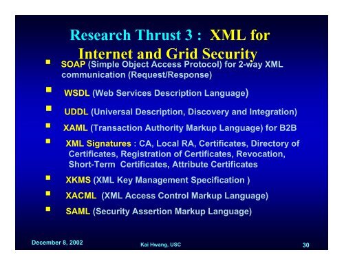 Securing Grid and Cooperative Computing : - GridSec Project ...