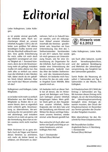Infothek 1/2012: Download als PDF - Anglerklub Noris