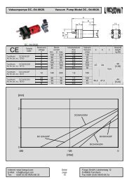 Vakuumpumpe DC../04-08/20. Vacuum Pump Model DC../04-08/20.