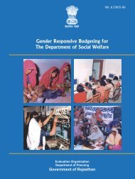 Gender Responsive Budgeting for The Department of Social Welfare