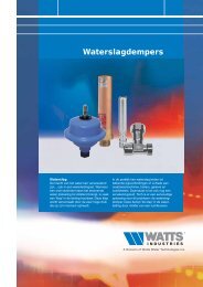 Waterslagdempers - WATTS industries