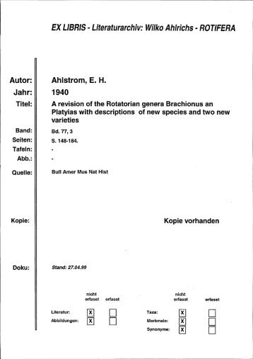 D D D D D - Systematik und Evolutionsbiologie