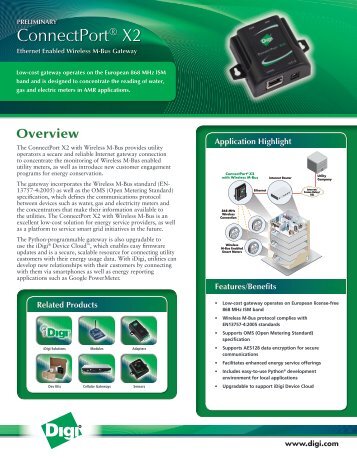 ConnectPort X2 with Wireless M-Bus - Datasheet