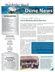 Dune News - John D. MacArthur Beach State Park