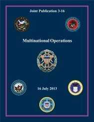 JP 3-16, Multinational Operations - Defense Technical Information ...