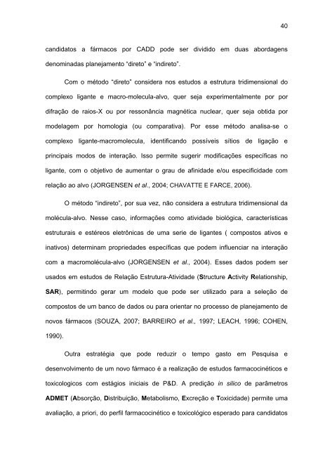 Modelagem molecular e avaliação da relação estrutura ... - UFRJ