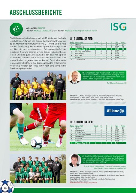 Jahresbericht 2010/11 - W.Schmidt Fußballakademie SV Ried