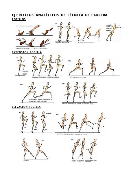 Ejercicios Analíticos de Técnica de Carrera 