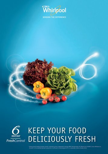 KEEP YOUR FOOD DELICIOUSLY FRESH - Whirlpool