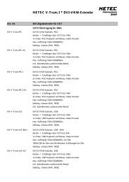 HETEC V-Trans I * DVI-VKM-Extender - HETEC Datensysteme ...