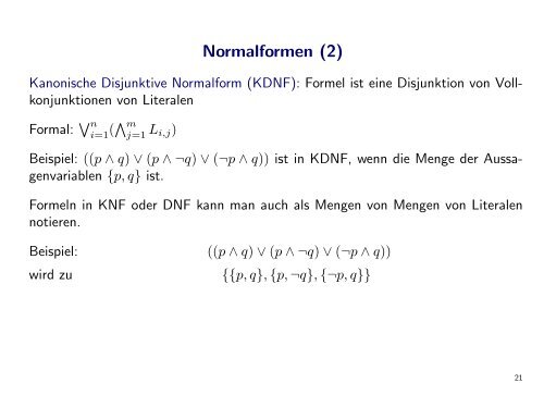 Folienskript zur Aussagenlogik (pdf)