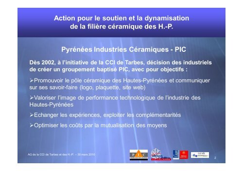 Pyrénées Industries Industries Céramiques (PIC ... - Tarbes-Infos