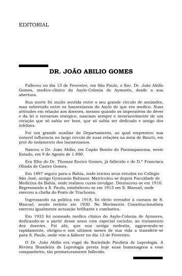 DR. JOÃO ABILIO GOMES