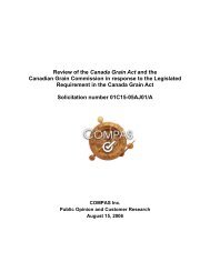 Review of the Canada Grain Act and the Canadian Grain ...