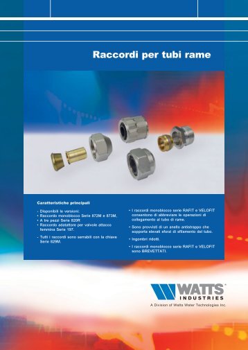 Raccordi per tubi Rame - WATTS industries