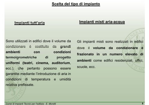 Impianti di Climatizzazione e Impianti di Climatizzazione e ...