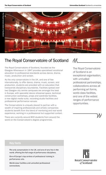 Royal Conservatoire of Scotland.pdf - Universities Scotland