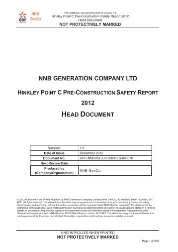 Head document - EDF Hinkley Point