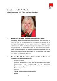 Antworten Sylvia-Fee Wadehn - SPD Friedrichshain-Kreuzberg