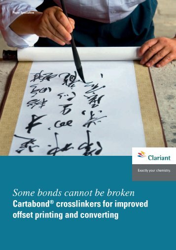 Cartabond® crosslinkers - Clariant