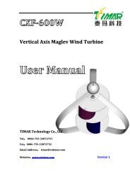 manual TiMAR CXF - wind-sun-4all