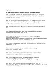 Publicaties 1978-2010 - Etty Mulder
