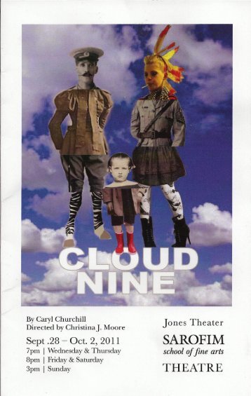 view the program for Southwestern's Cloud Nine by Caryl Churchill.