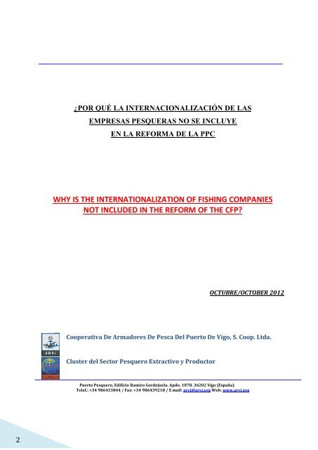 ¿porqué la internacionalización de las empresas pesqueras ... - Arvi