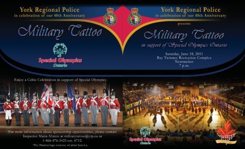 Military Tattoo Sponsorship Indd York Regional Police