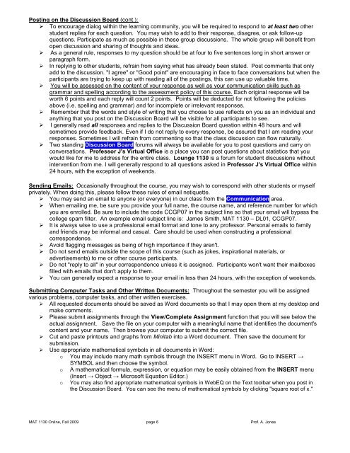 Course Syllabus for - Academic Computer Center - Prince George's ...