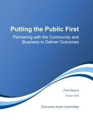 Putting the Public First - Final Report October 2009, - Department of ...