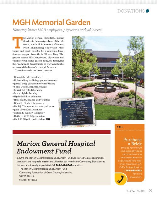 Volunteer - Marion General Hospital