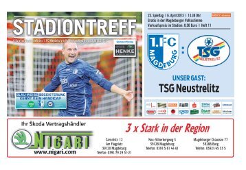 Beilage "Stadiontreff" - Volksstimme