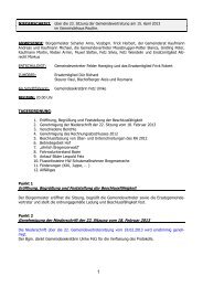 Protokoll der 23. Sitzung am 15. Apr 13 - Gemeinde Reuthe im ...