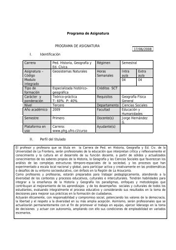 Programa de Asignatura PROGRAMA DE ASIGNATURA I ...