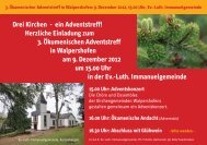 Drei Kirchen - ein Adventstreff! Herzliche Einladung ... - Saarbrücken