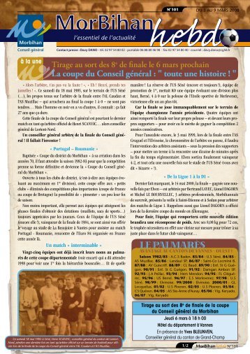 Le paLmarÃ¨s - Conseil gÃ©nÃ©ral du Morbihan