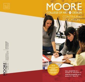 Continuing EduCation - Moore College of Art and Design