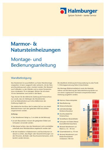 Marmor- & Natursteinheizungen - Halmburger GmbH