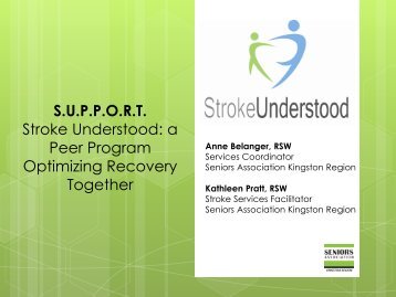 S.U.P.P.O.R.T. Stroke Understood: a Peer Program Optimizing ...