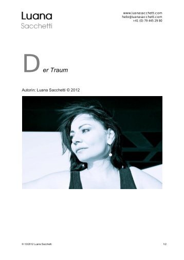 Der Traum - Luana Sacchetti