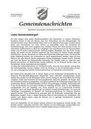 Liebe Gemeindebürger! - Hallwang