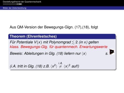 1) Darstellungstheorie der Quantenmechanik oder von SchrÃ¶dinger ...