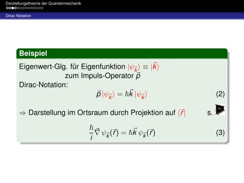 1) Darstellungstheorie der Quantenmechanik oder von SchrÃ¶dinger ...